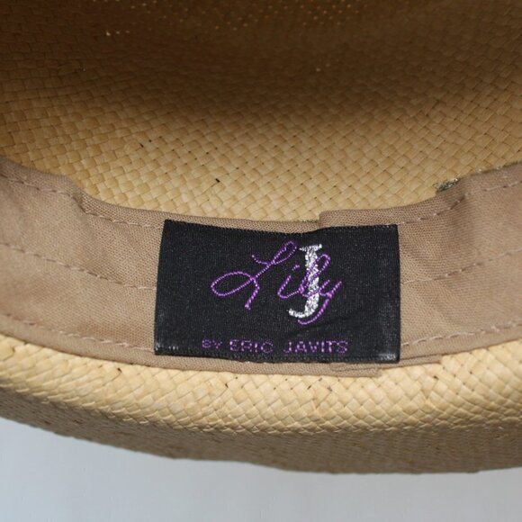 Lily J. by Eric Javits women's sun Hat wrap tie designer Size Small summer - Picture 5 of 12